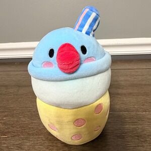 Puchi Gumi Bubble Tea Plush Kawaii Blue Yellow Pink Character Toy Kids Gift
